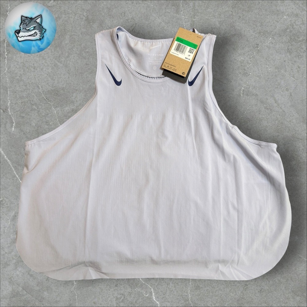 Nike AeroSwift Dri-FIT ADV Cropped Running Purple Tank Top FN2713-057 Womens XL‎